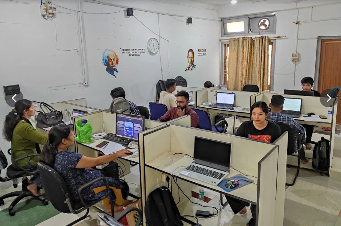 Interior workspace at Webotapp Academy Guwahati