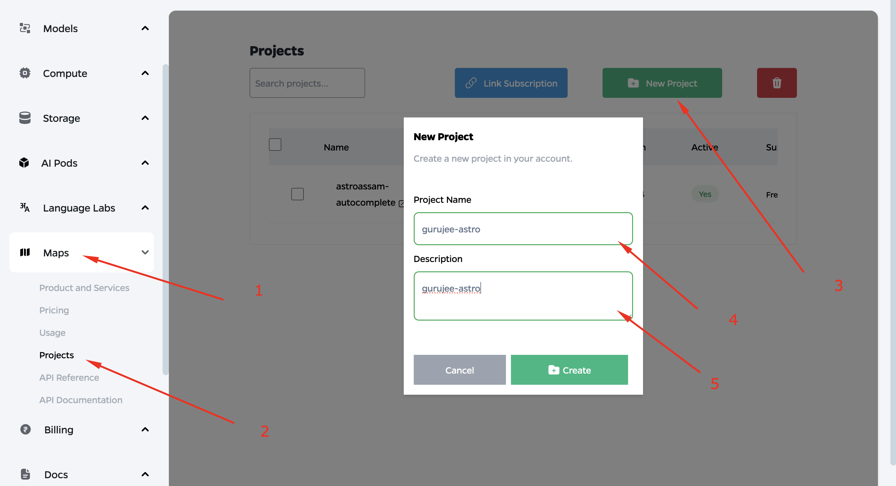 ola krutim cloud api how to integrate